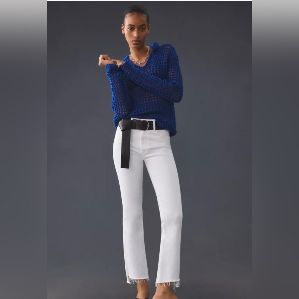 MOTHER The Insider Crop Step Fray Jeans in FAIREST OF THEM ALL